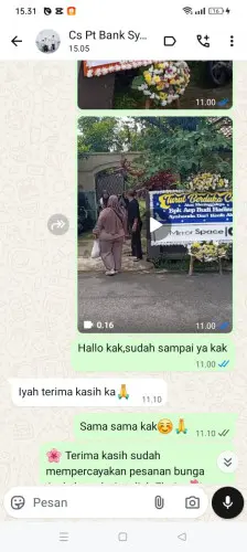 Testimonial Papan Bunga ciparungsari